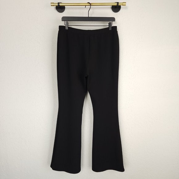 ASOS Design 10 Petite Black High Rise Slim Kick Flare Slim Fit Suit Pants - Picture 6 of 10